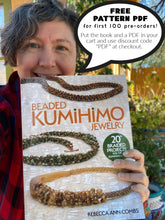 Load image into Gallery viewer, Autographed Book: Beaded Kumihimo Jewelry by Rebecca Ann Combs