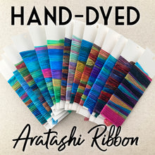 Load image into Gallery viewer, Hand-Dyed Aratashi Ribbon (~6yd)