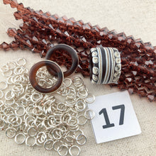 Load image into Gallery viewer, Captured Crystals Necklace with Mystic Rings
