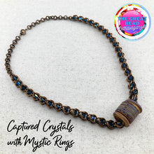 Load image into Gallery viewer, Captured Crystals Necklace with Mystic Rings
