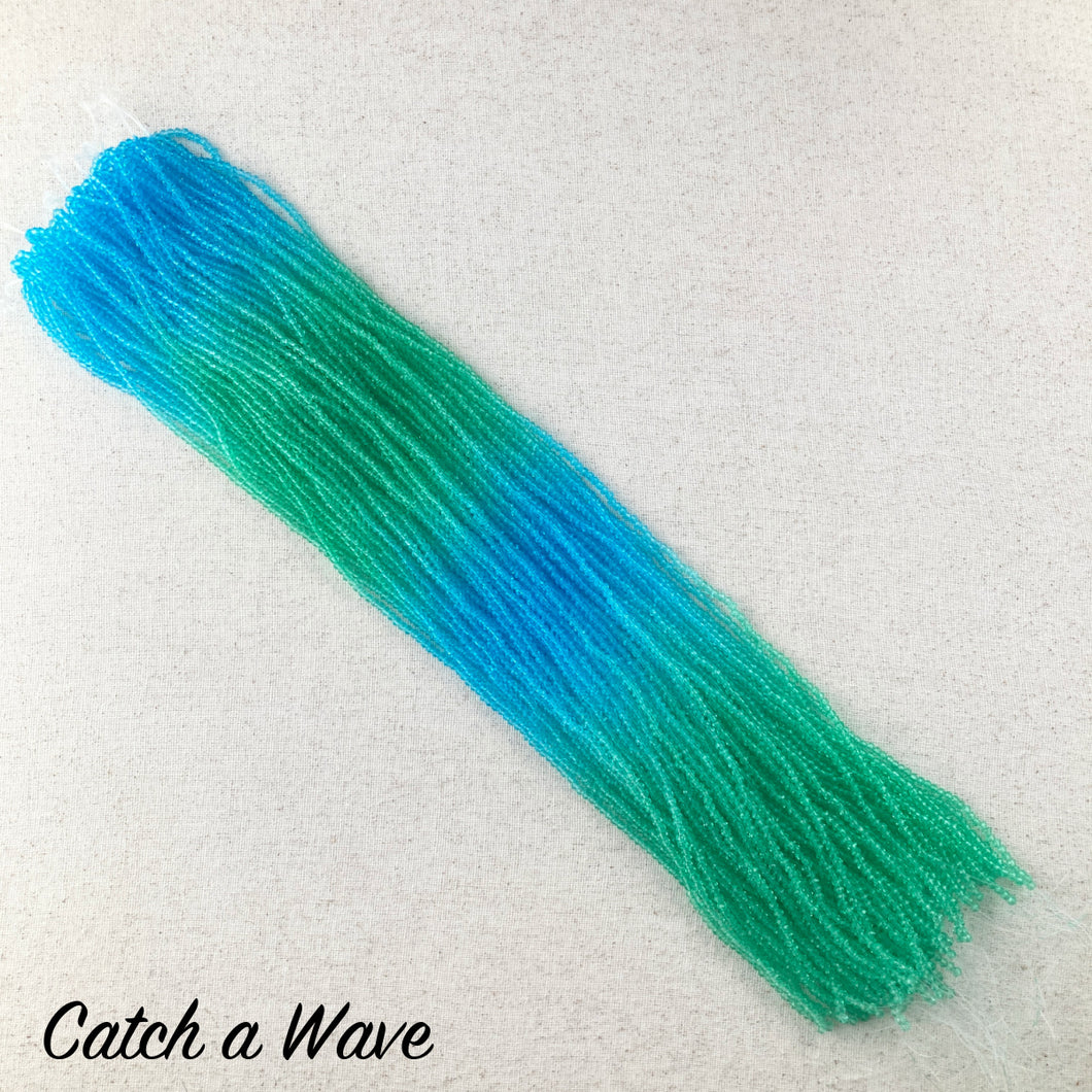 Dyed Color-Blocked Crystal Rondelles (10 strands)