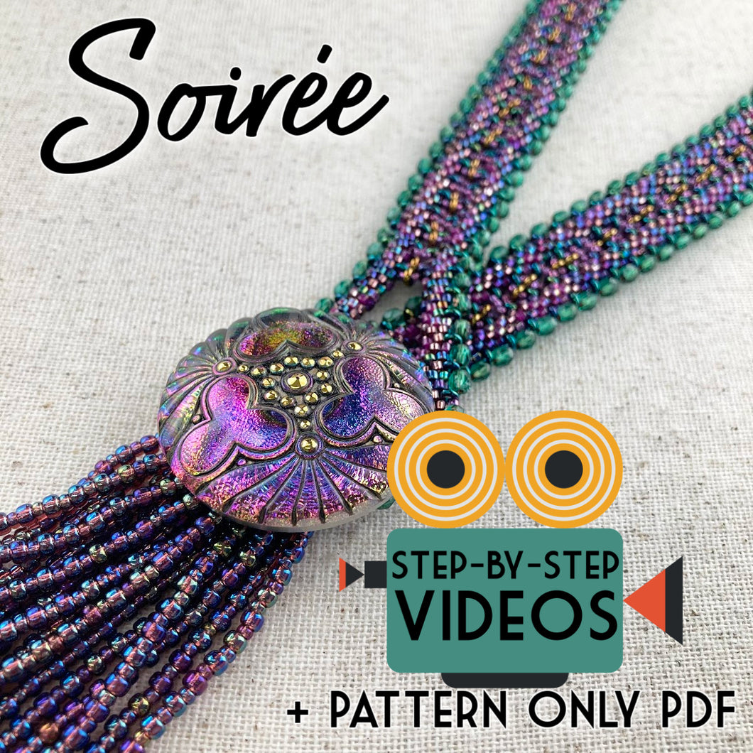 Soirée Kumihimo Necklace Instructions (Videos + PDF)