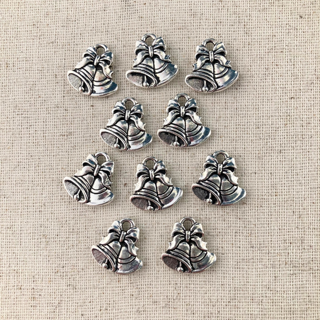 TierraCast Christmas Bell Charm (10 pieces)