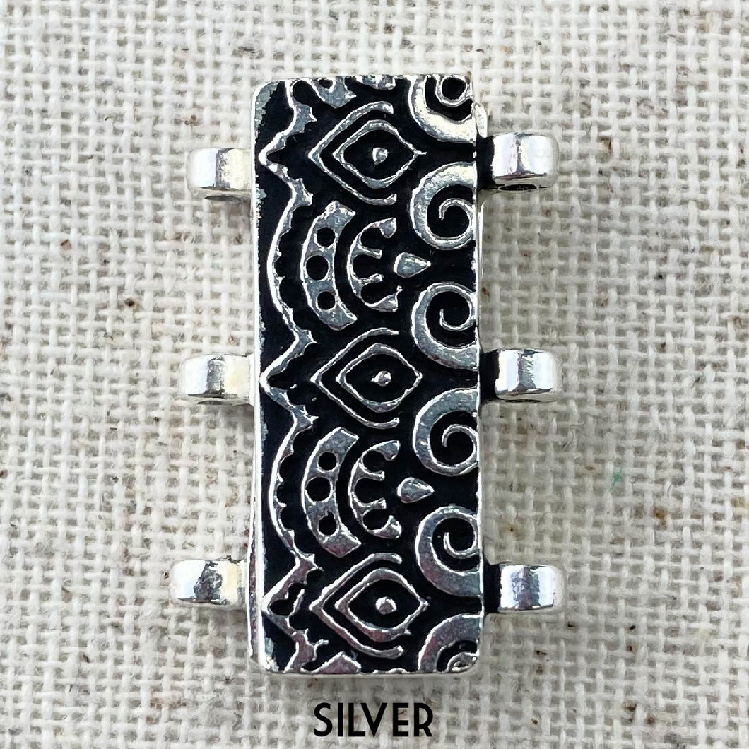 TierraCast 3-Strand Temple Magnetic Clasp