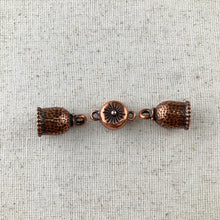 Load image into Gallery viewer, 8mm TierraCast Endcap Set with Starburst Magnetic Clasp

