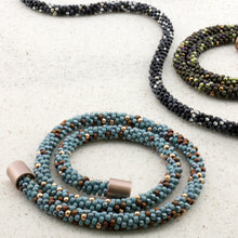 Load image into Gallery viewer, Beaded Rope with size 8s - Beginner Kumihimo Necklace Kit
