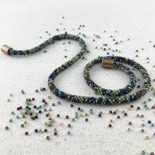 Load image into Gallery viewer, Beaded Rope with Size 11s Beginner-Plus Kumihimo Necklace Kit
