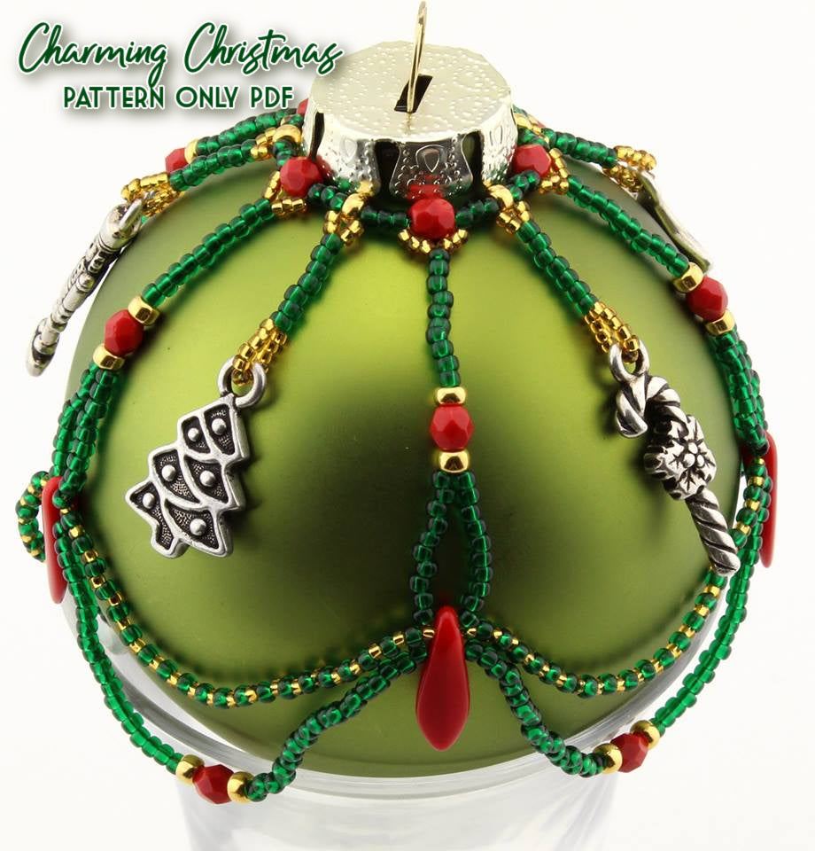 Charming Christmas Beaded Ornament Instructions (PDF)