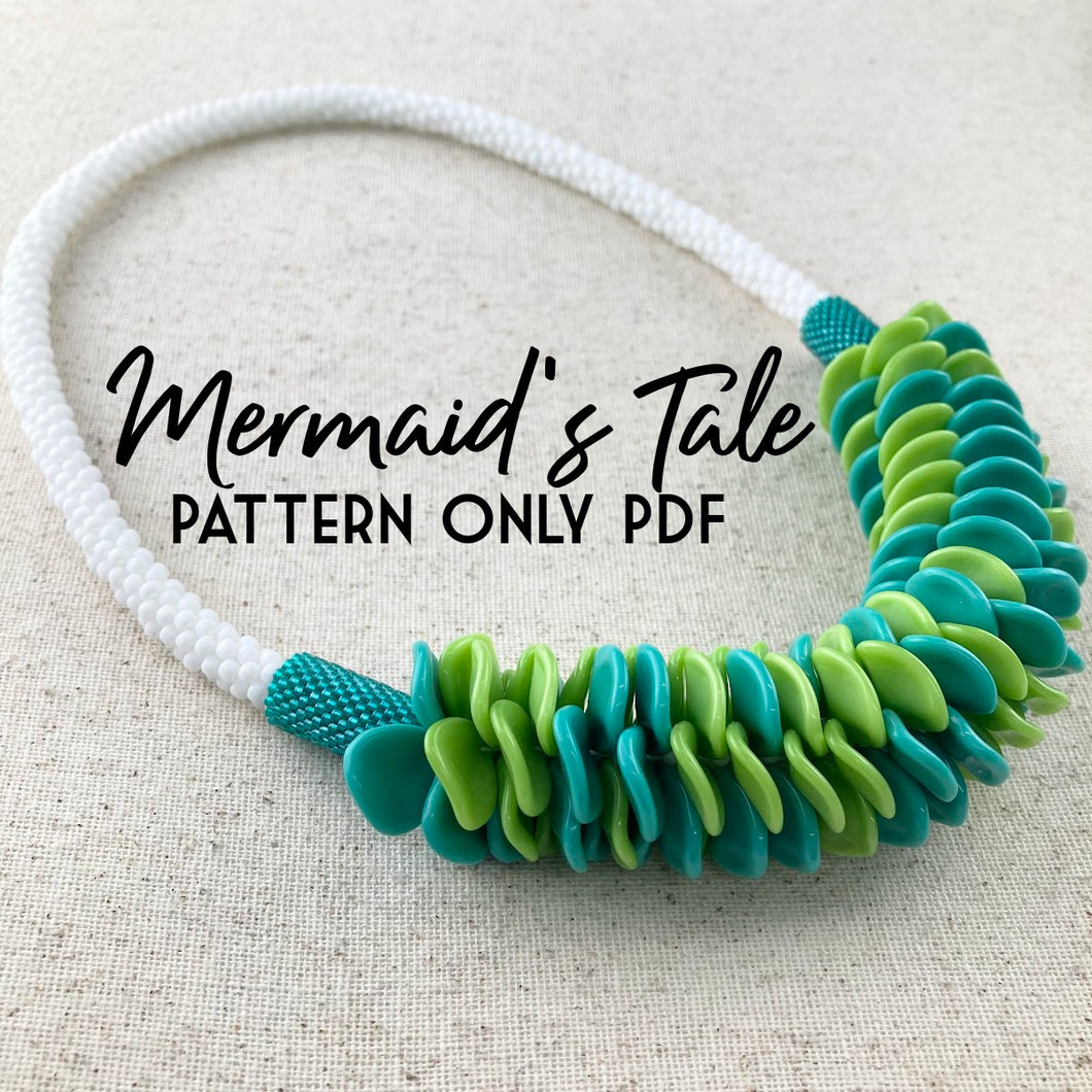 Mermaid's Tale Kumihimo Necklace Instructions (PDF)